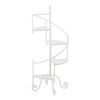 Summerfield Terrace Iron Spiral Staircase Plant Stand - White