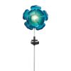 Summerfield Terrace Solar Lighted Garden Stake - Blue Flower