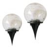 Solar crack ball lamp; courtyard buried ice hockey lamp; waterproof garden ornaments; floor lamp ball; courtyard decorative ornaments