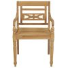 Batavia Chairs with Cushions 8 pcs Solid Teak Wood