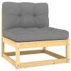 14 Piece Garden Lounge Set with Cushions Solid Pinewood